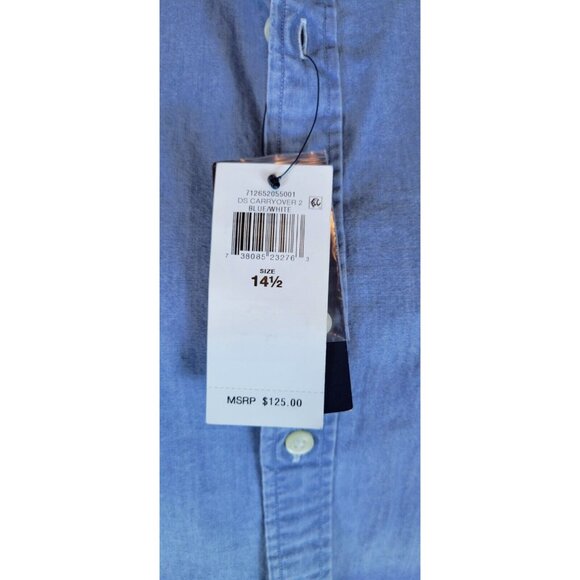 Polo Ralph Lauren Shirt DS Carryover Size 141/2  Mens Button down cotton blue - Picture 3 of 12